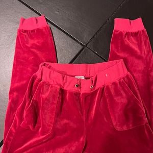 juicy couture sweats cuffed velvet pants